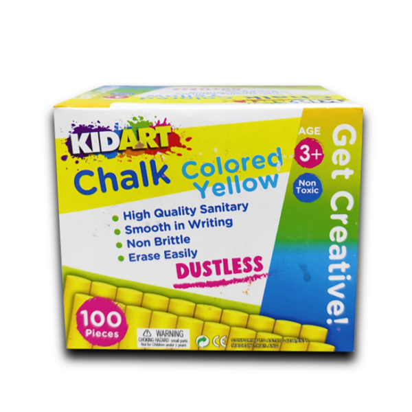 Yellow Dustless Chalk – CK100Y