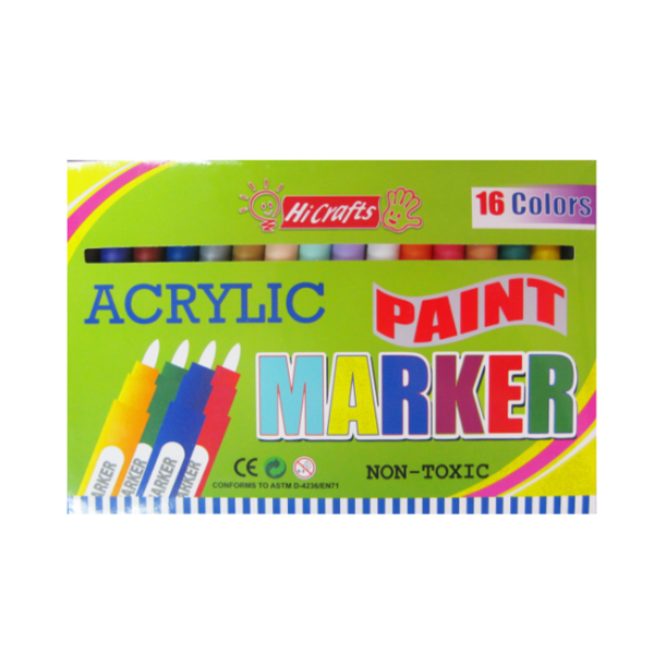 HC19902 - ACRYLIC MARKER 16 colors