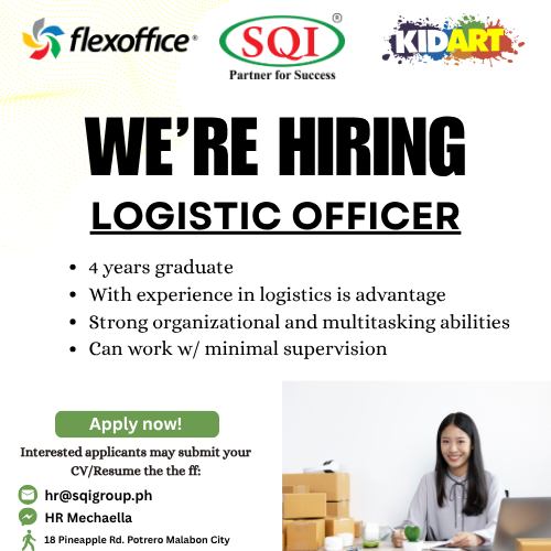HIRING: LOGISTIC OFFICER 4 503017321 561079617061140 5663423548312915269 n