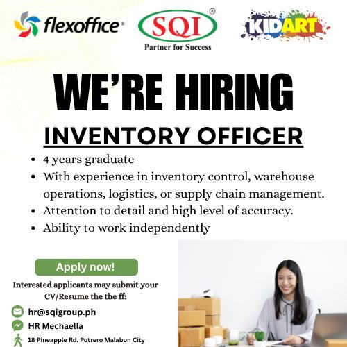 HIRING: INVENTORY OFFICER 4 503597705 561079593727809 371439730532306083 n
