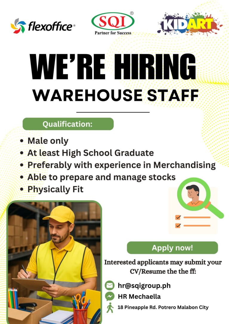 HIRING: WAREHOUSEMAN 4 503683682 563224433513325 399549642575513699 n