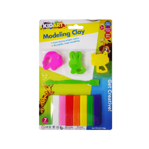 T60F/ 3BM - 1PK - 1PK - with 7 colors & 3 molds + Spatula 60g.