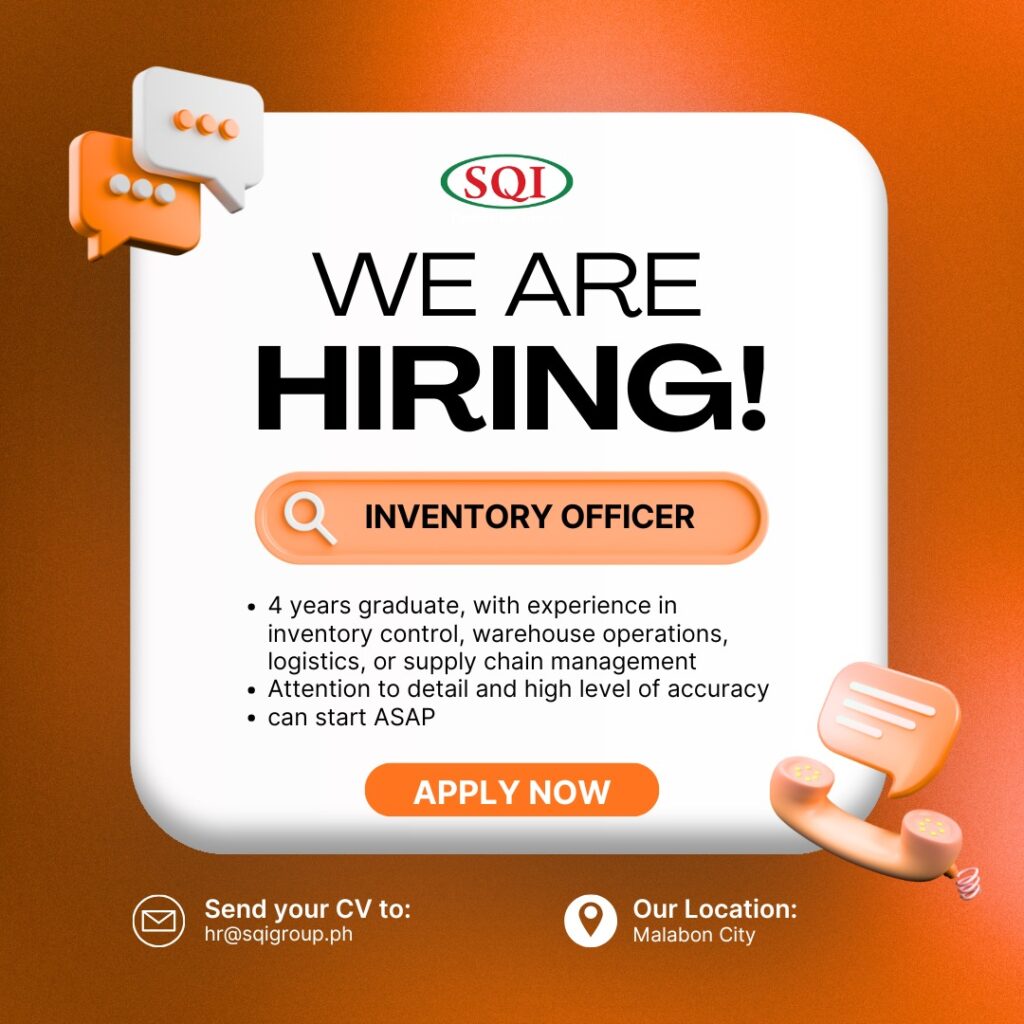 HIRING: INVENTORY OFFICER 4 559014813 657036760798758 875069620522600475 n